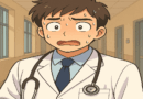 A doctor is flustered by the difficulties of his work after his first day as an intern.
