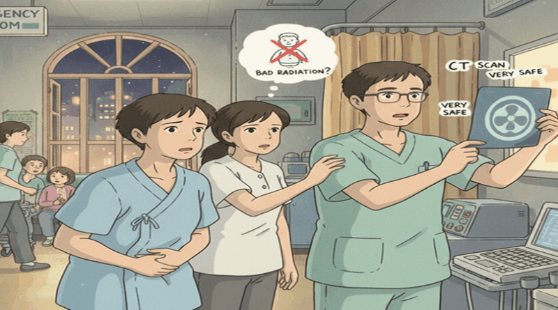 A doctor explaining something to a patient in the emergency room